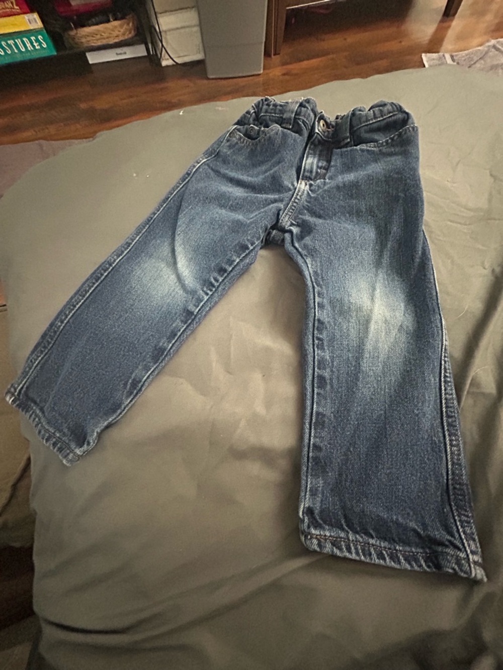 Wrangler Boys Blue Denim Jeans with Faded Accents